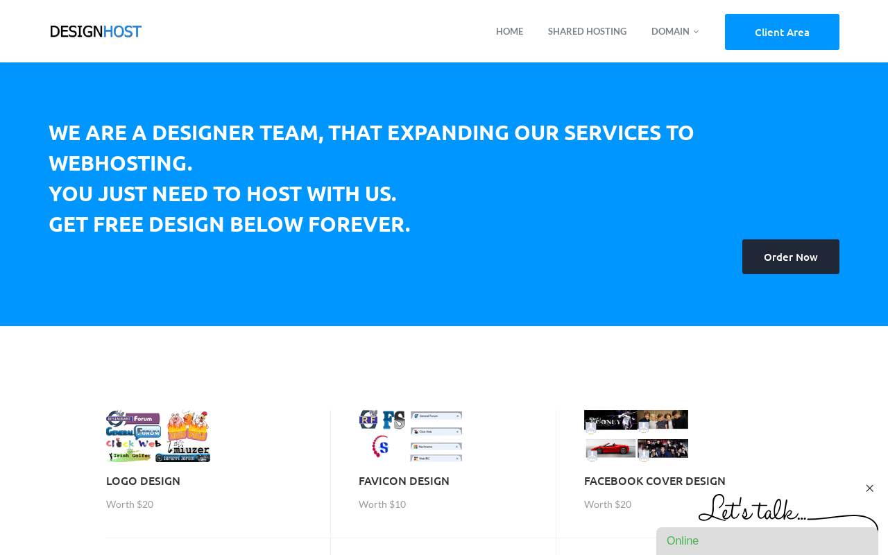 Designhost 官网截图